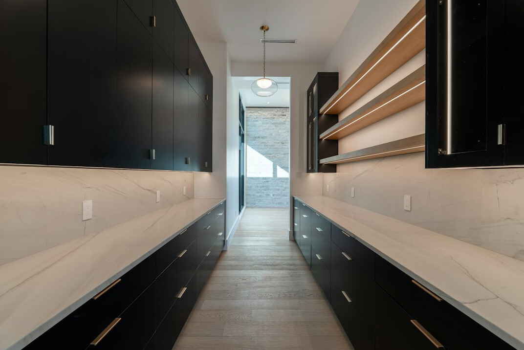 modern kitchen in mansion